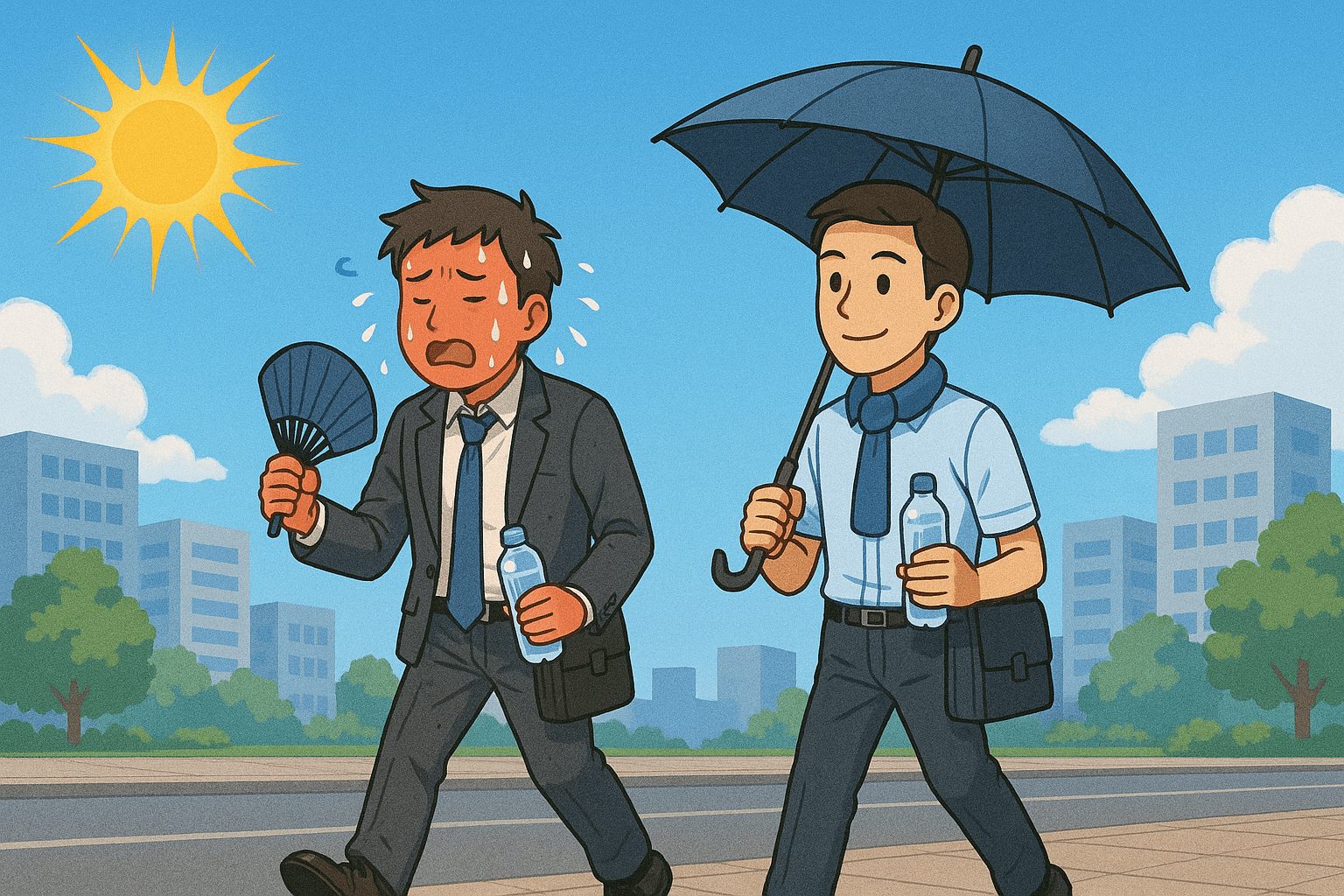 外回りの汗対策、ひと工夫で印象アップ！
